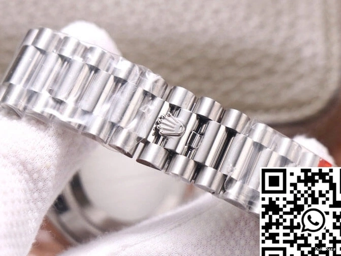 M228349RBR-0001 Diamond Rolex EW Factory Day-Date Silver Dial 0308